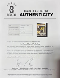 Kurt Russell Signed Funko Pop #851 Wyatt Earp Tombstone (Yellow Ink) - Beckett COA and full LOA