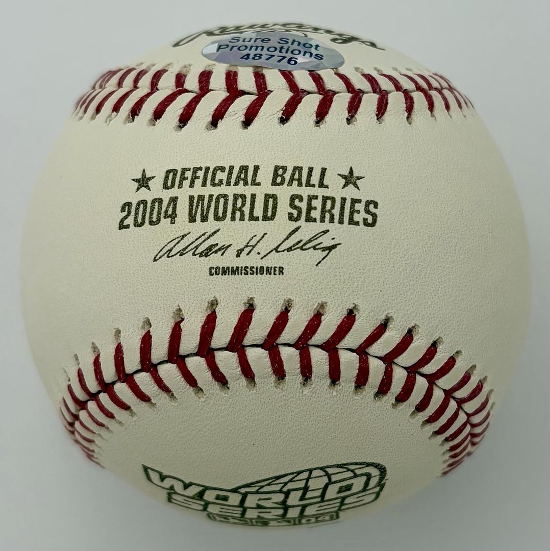 Pedro Martinez signed 2004 World Series Baseball - Sureshot COA
