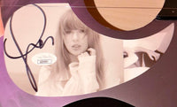 Taylor Swift Signed Purple/Picture Guitar - JSA COA