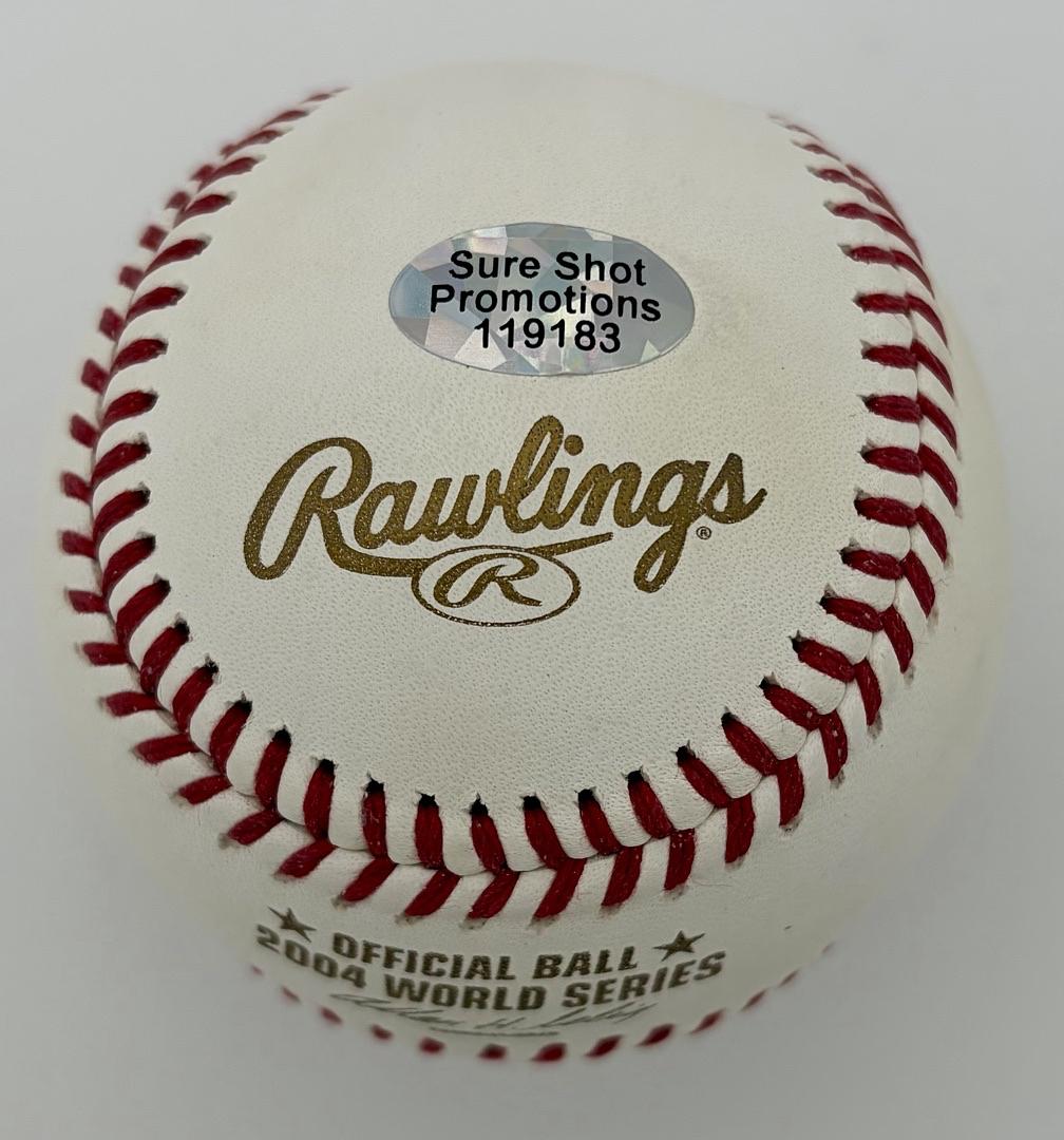Mark Bellhorn signed 2004 World Series ROMLB Baseball (Red Sox) - Sure Shot COA