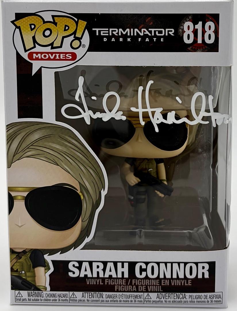 Linda Hamilton Signed Funko Pop #818 Sara Connor (Terminator) - Beckett COA #04