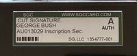 President George Bush Cut Signature Card Slabbed - SGC