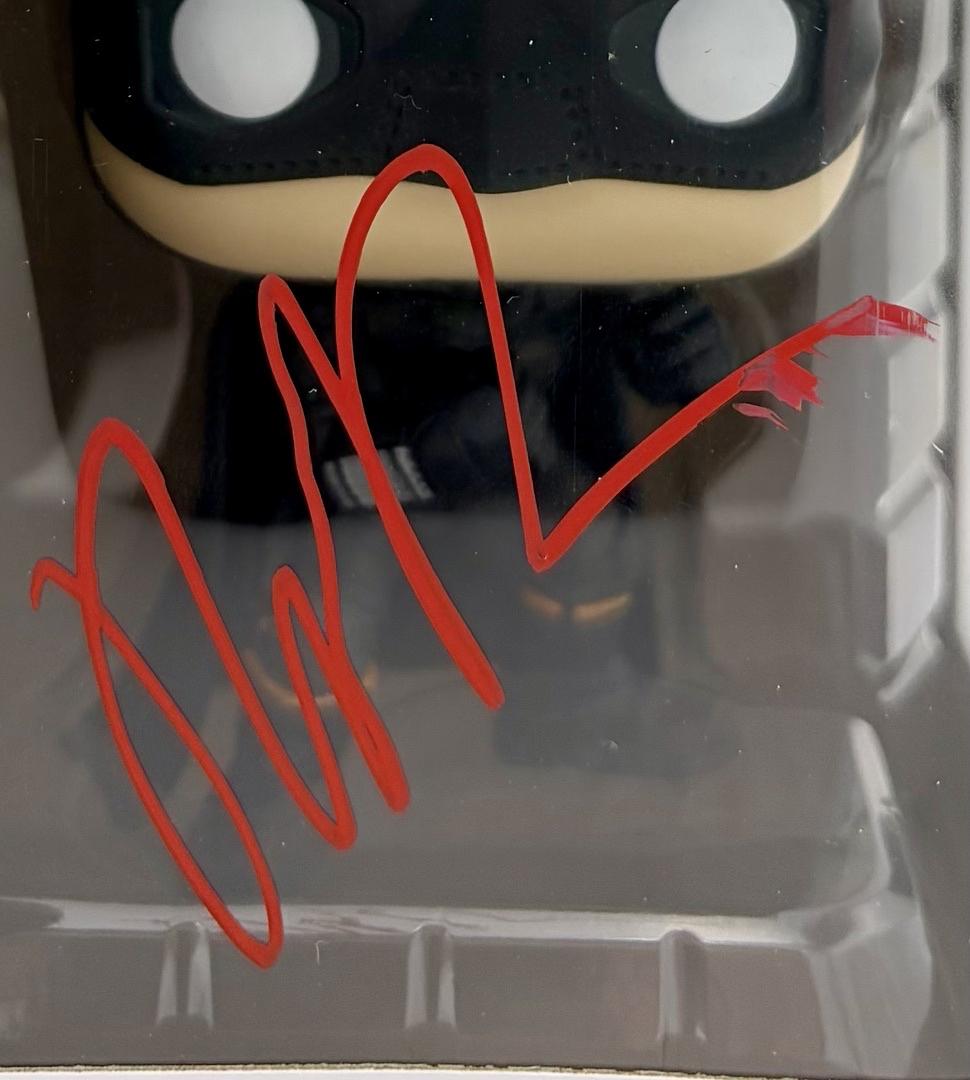 Robert Pattinson Signed Funko Pop #1187 (Batman) - Celebrity Authentics