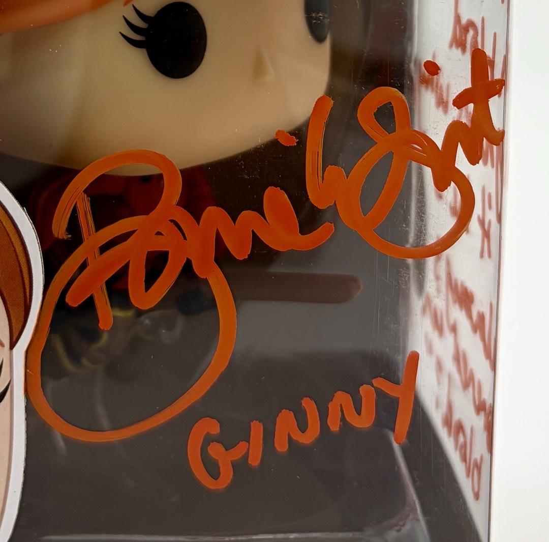 Bonnie Wright Signed Funko Pop #53 "Ginny Weasley" w/quote & character name (Harry Potter) - JSA COA