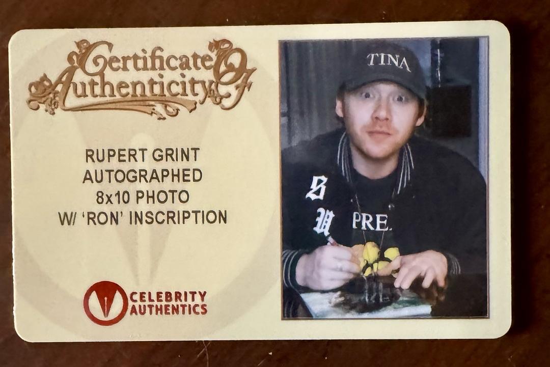Rupert Grint 8x10 Photo (Harry Potter) - Celebrity Authentics COA
