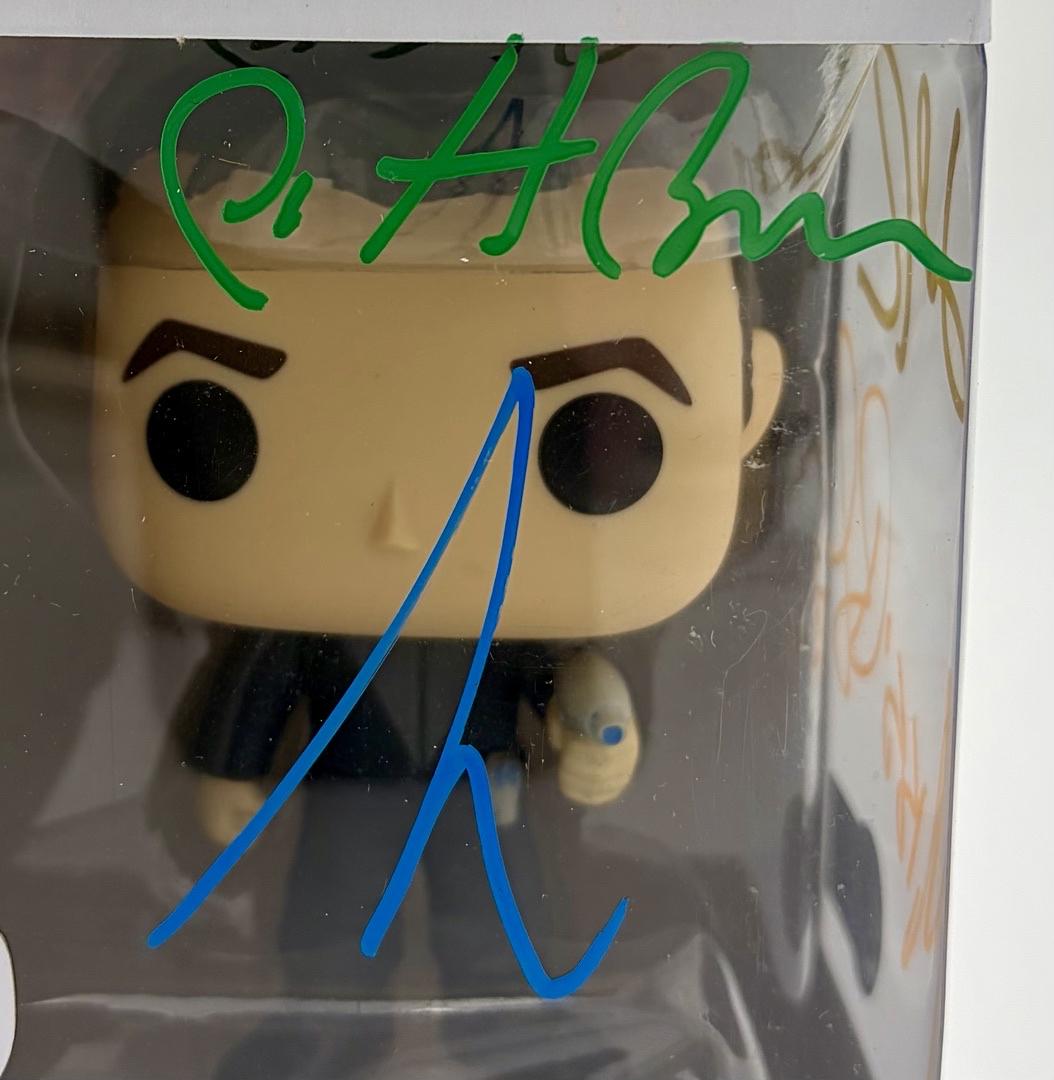 Cast signed Galaxy Quest "Jason Nesmith" Funko #1527 (Allen/Pyle/Rees/Breen) - Beckett & JSA COA