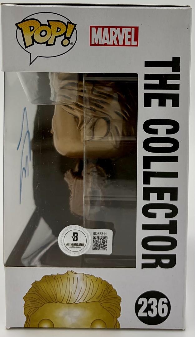 Benicio Del Toro Signed Funko Pop #236 The Collector (GOTG)  - Beckett COA