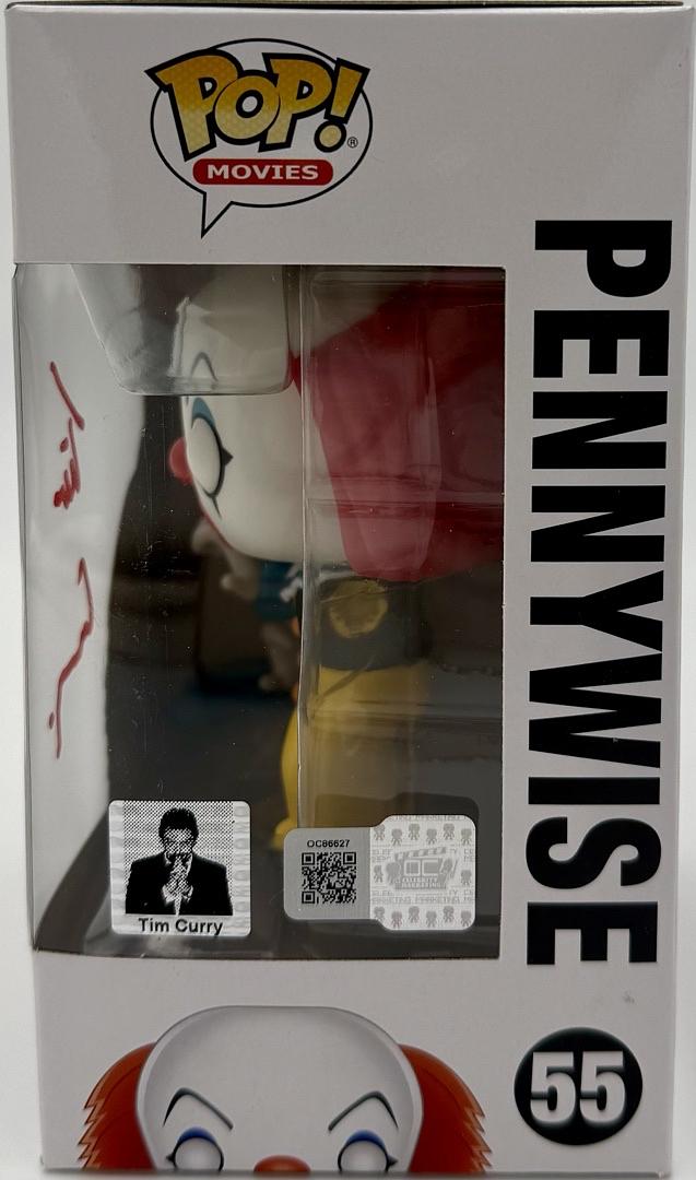 Tim Curry Signed Funko Pop #55 "Pennywise" (IT) - OC Celebrity Marketing COA
