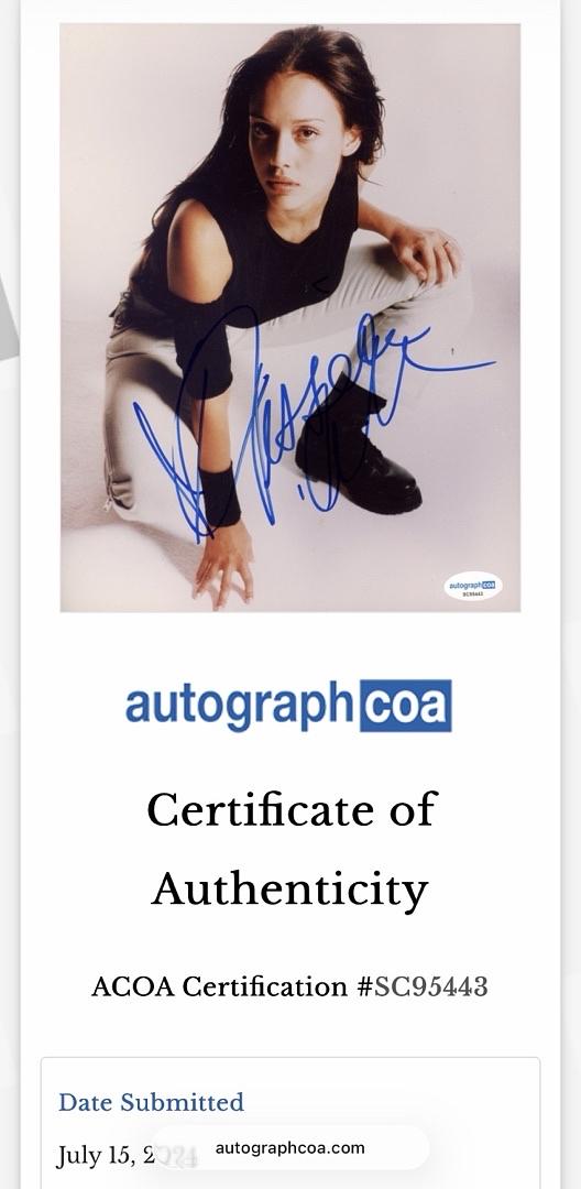 Jessica Alba "Dark Angel" signed 8x10 - ACOA COA