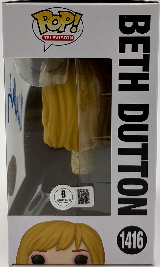 Kelly Reilly Signed Funko Pop #1416 Beth Dutton (Yellowstone) -  Beckett COA