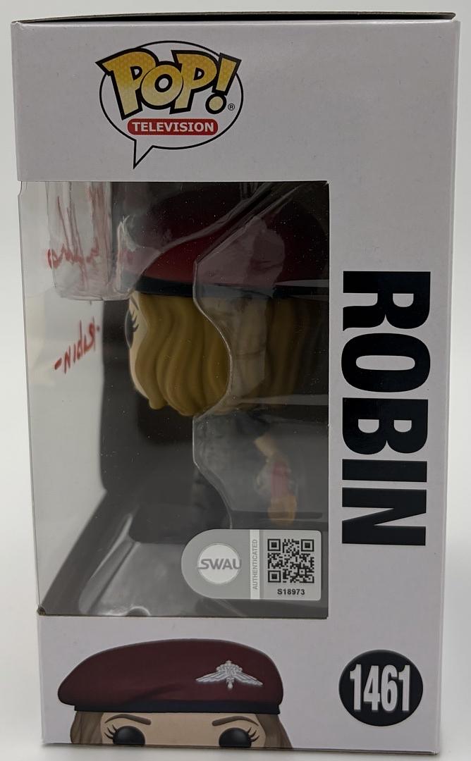 Maya Hawke signed "Robin" Funko #1461 (Stranger Things) w/character name - SWAU COA