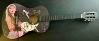 Taylor Swift Signed Purple/Picture Guitar - JSA COA