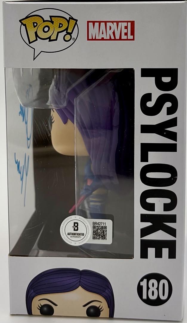 Olivia Munn Signed Funko Pop #180 Psylocke X-Men - Beckett COA