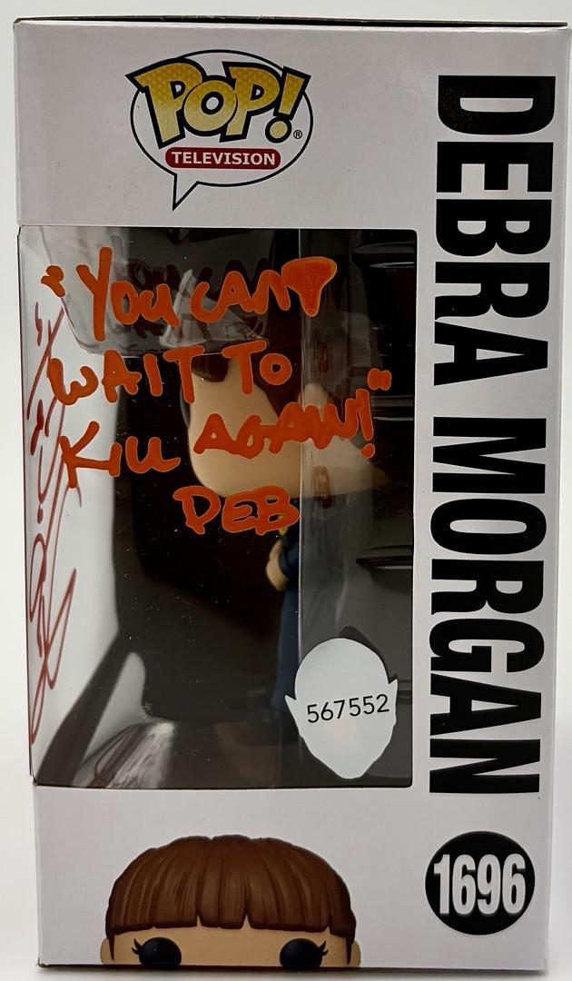 Jennifer Carpenter "Debra Morgan" signed Funko Pop #1696 w/quote & char name (Dexter) - JSA COA