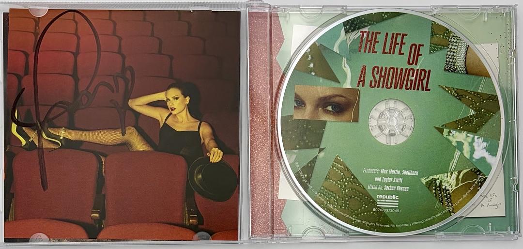 Taylor Swift matted, signed "Life of a Showgirl" CD Insert Photo 4 - Beckett COA