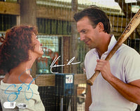 Kevin Costner Susan Sarandon signed 11x14 (Bull Durham) SWAU & JSA COA