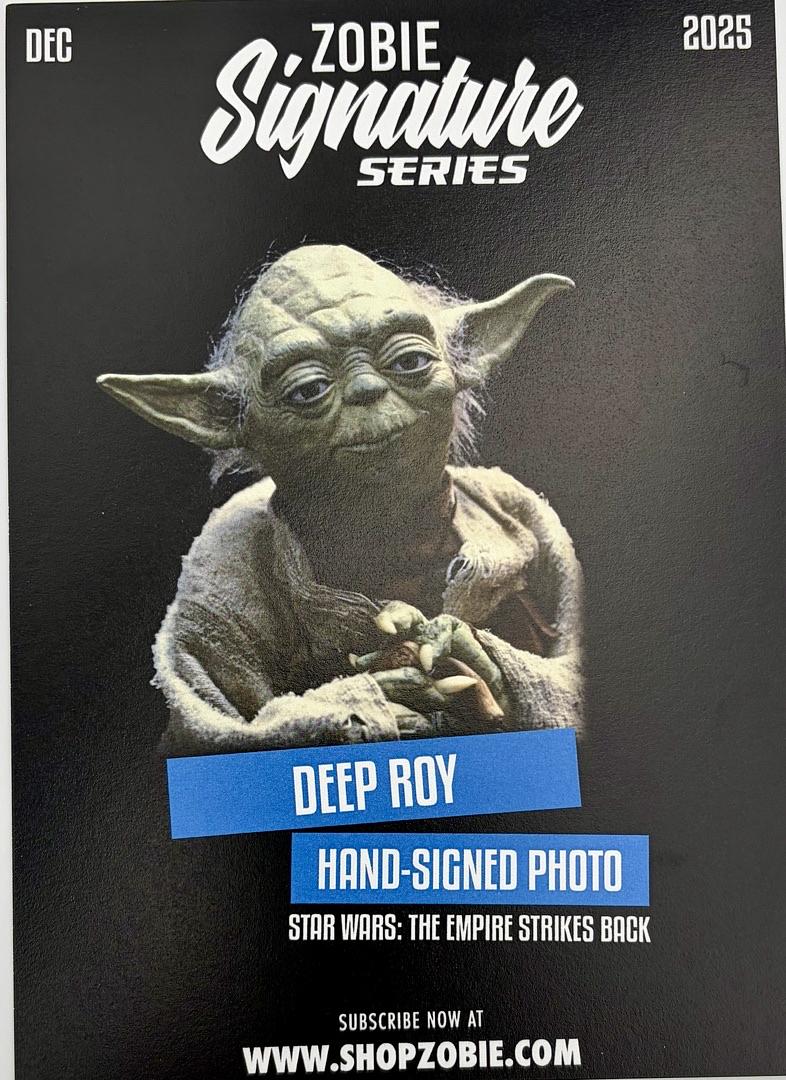 Deep Roy signed 8x10 "Yoda" photo (Star Wars) - Zobie COA