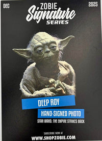 Deep Roy signed 8x10 "Yoda" photo (Star Wars) - Zobie COA