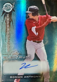 Roman Anthony 2024 Leaf Inked Impressions Electrum Autograph Card 15/20