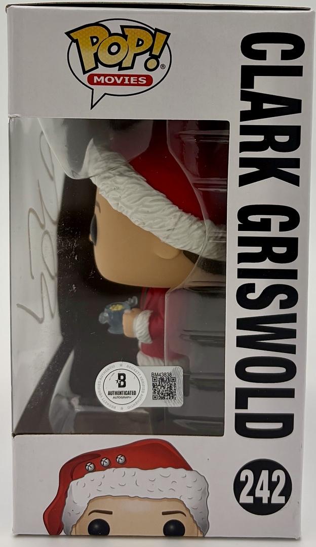 Chevy Chase Signed Funko Pop #242 Clark Griswold (Christmas Vacation) - Beckett COA
