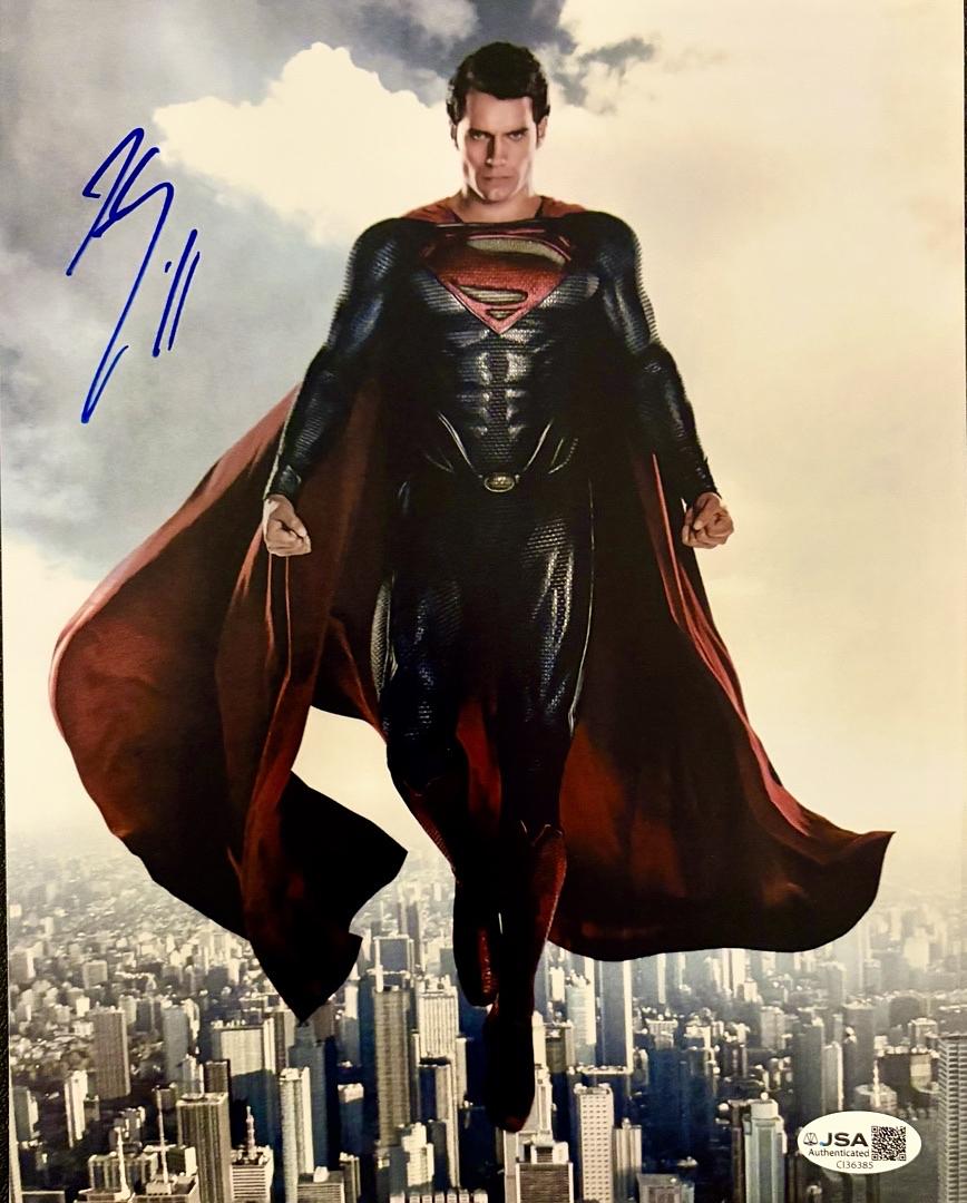Henry Cavill signed 8x10 (Superman) - JSA COA
