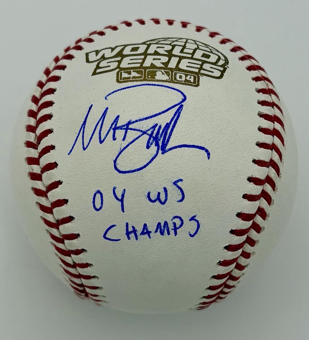Mark Bellhorn signed 2004 World Series ROMLB Baseball (Red Sox) - Sure Shot COA
