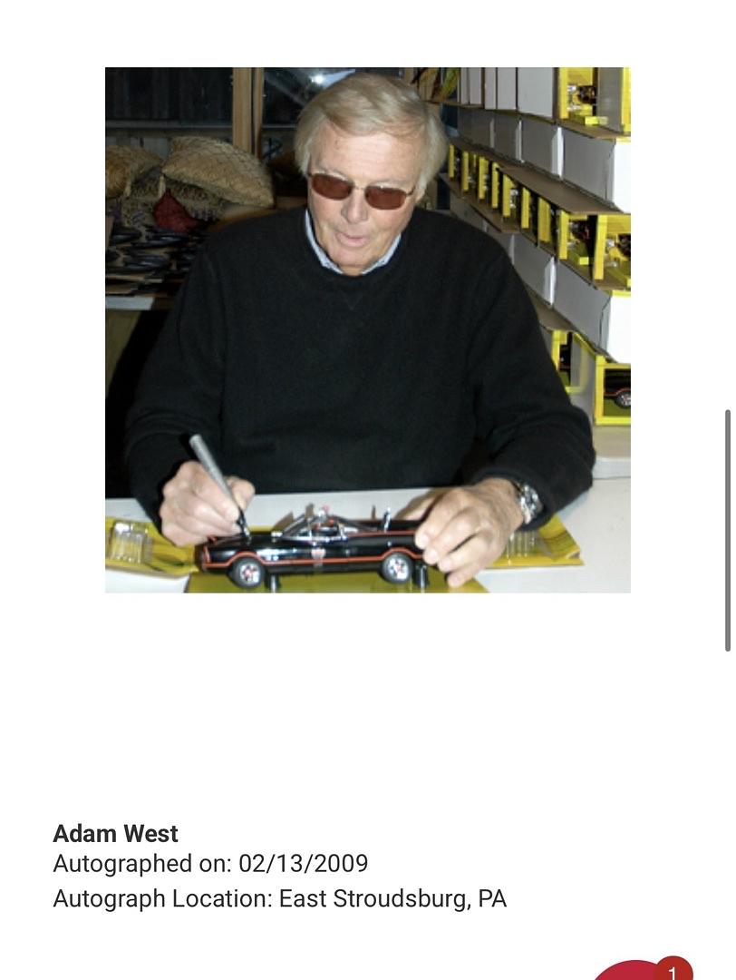 Adam West, Burt Ward and George Barris signed Batmobile #18/100 (Batman) - Celebrity Authentics COA
