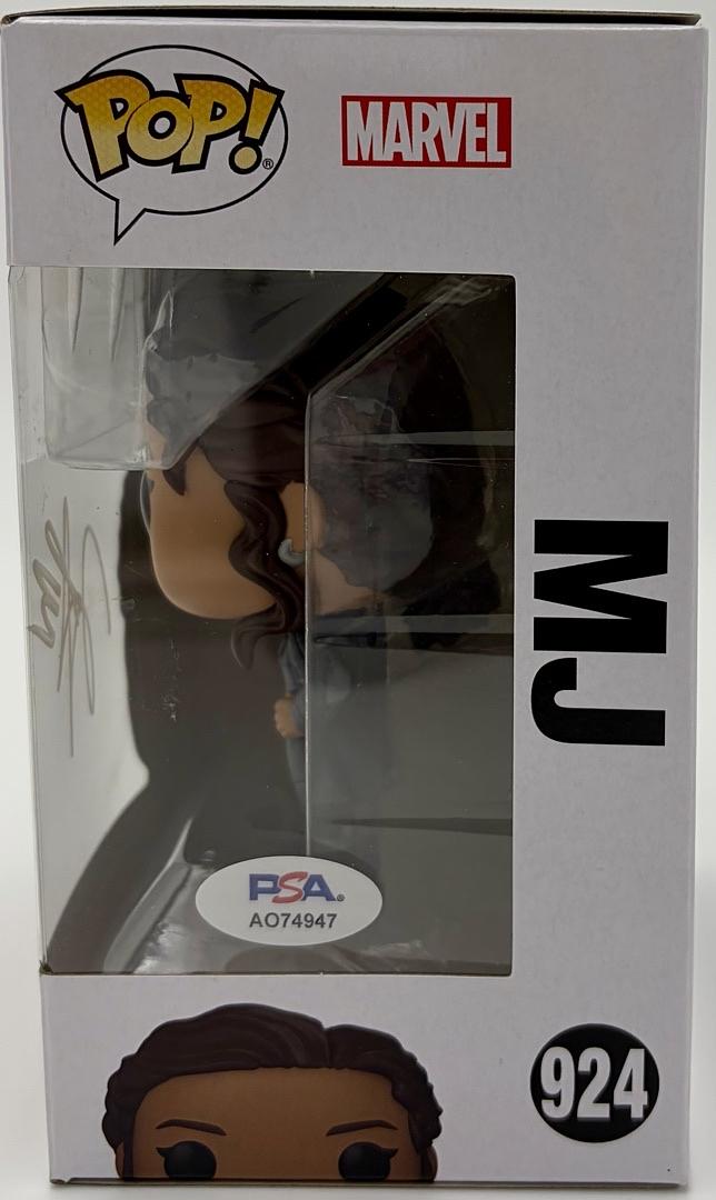 Zendaya signed "MJ" Funko #924 (Spider Man) *RARE* - PSA COA