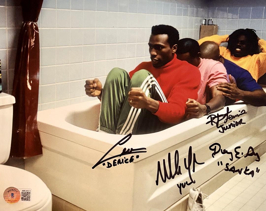 Cool Runnings cast signed 8x10 Photo (Yabo/Doug, Lewis & Robinson) - Beckett COA