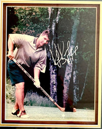 Ray Bourque 21.5x15 signed framed 8x10 and "Bourque Golf" golfball - JSA COA