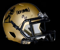 Troy Smith (Ohio State) signed Heisman mini-helmet - Schwartz COA