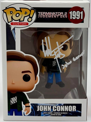 Edward Furlong "John Connor" signed Custom Made Funko #1991 (Terminator 2) - JSA COA