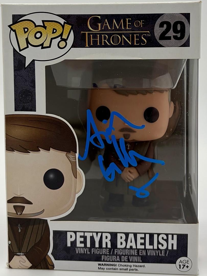 Aidan Gillen signed "Petyr Baelish" Funko #29 (Game of Thrones) - JSA COA