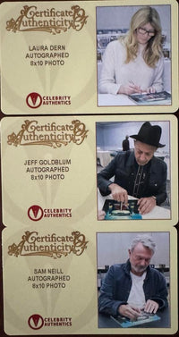 Sam Neill Laura Dern Jeff Goldblum Signed 8x10 (Jurassic World) -  Celebrity Authentics