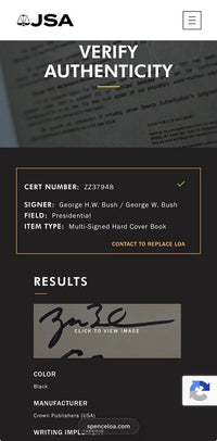 George HW Bush & George W Bush Dual Signed Book "41 - A Portrait Of My Father" - Premier Collectibles & JSA