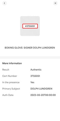 Dolph Lundgren Signed Everlast Boxing Glove - PSA COA