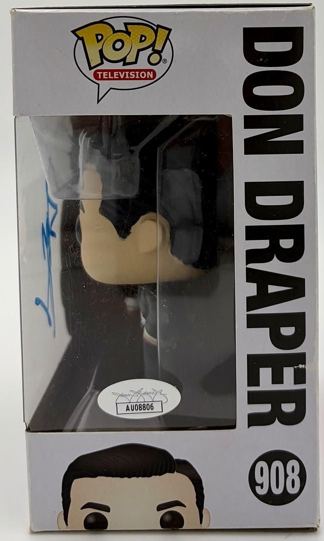 Jon Hamm Signed Funko Pop #908 "Don Draper" (MadMen) - Beckett COA (Copy)