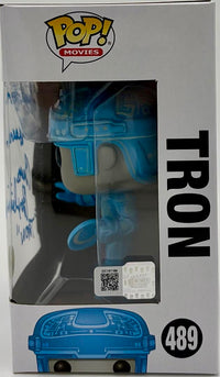 Bruce Boxleitner signed "Tron" Funko #489 w/quote & character name - OC Celebrity Marketing