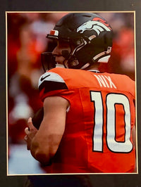 Bo Nix 34x42 signed, framed Broncos jersey - Beckett COA