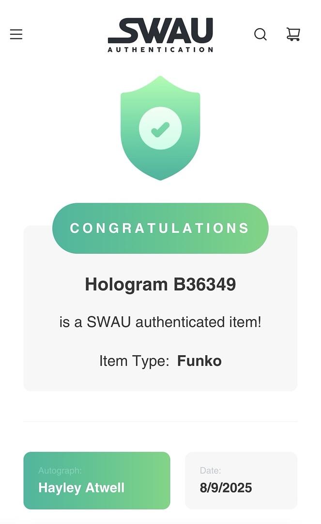 Hayley Atwell Signed Funko Pop #1033 Captain Carter (Doctor Strange)  -SWAU COA