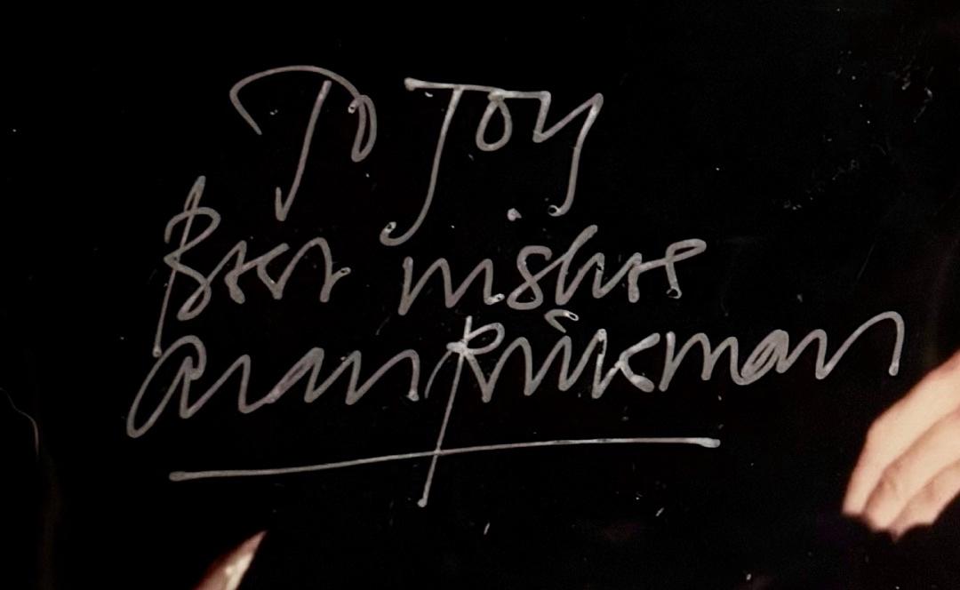 Alan Rickman Signed 8x10 (Harry Potter) - PSA COA
