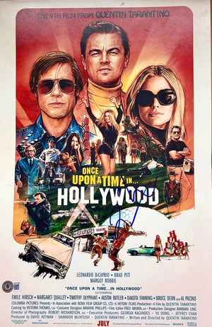 Quentin Tarantino signed 12x18 (Once Upon A Time in Hollywood) - Beckett COA