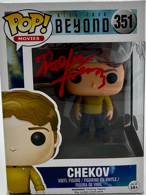 Walter Koenig signed "Chekov" Funko #351 w/character name - JSA COA