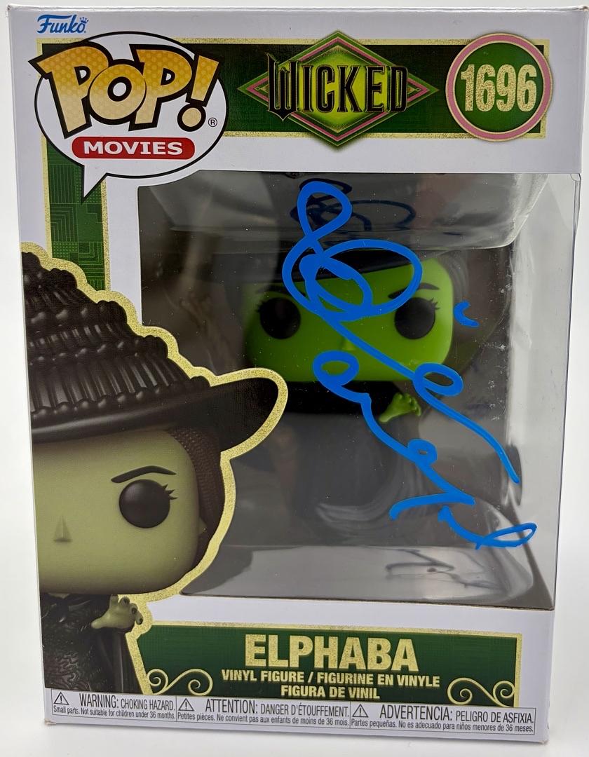 Idina Menzel Signed Funko Pop #1696 Elphaba (Wicked) - Beckett COA