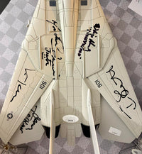 Val Kilmer, Tom Skerritt, James Tolkan, Whip Hubley & Michael Ironside Signed F-14 Tomcat Aircraft Replica - Celebrity Authentics