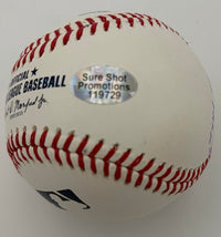 Jake Peavy signed baseball w/Barry Bonds 700th inscription - Sure Shot Promotions