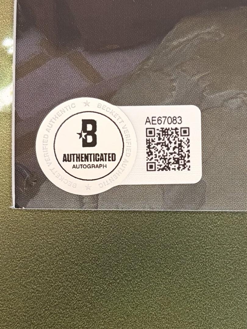 Taylor Swift matted, signed "Life of a Showgirl" CD Insert Photo 2 - Beckett COA