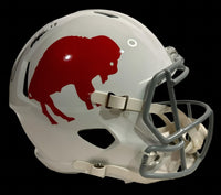 Josh Allen Signed Full Size Replica Throwback Buffalo Bills Helmet - Beckett COA