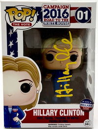 Hillary Clinton signed Funko Pop #01 (Campaign 2016) - JSA COA *RARE*