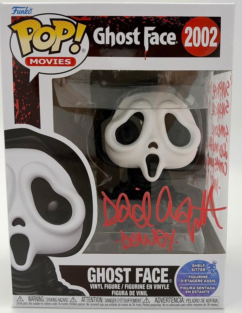 David Arquette signed "Ghost Face" Funko #2002 w/character name and quote - JSA COA